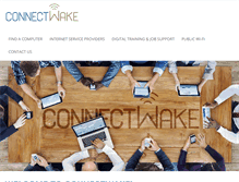 Tablet Screenshot of connectwake.org